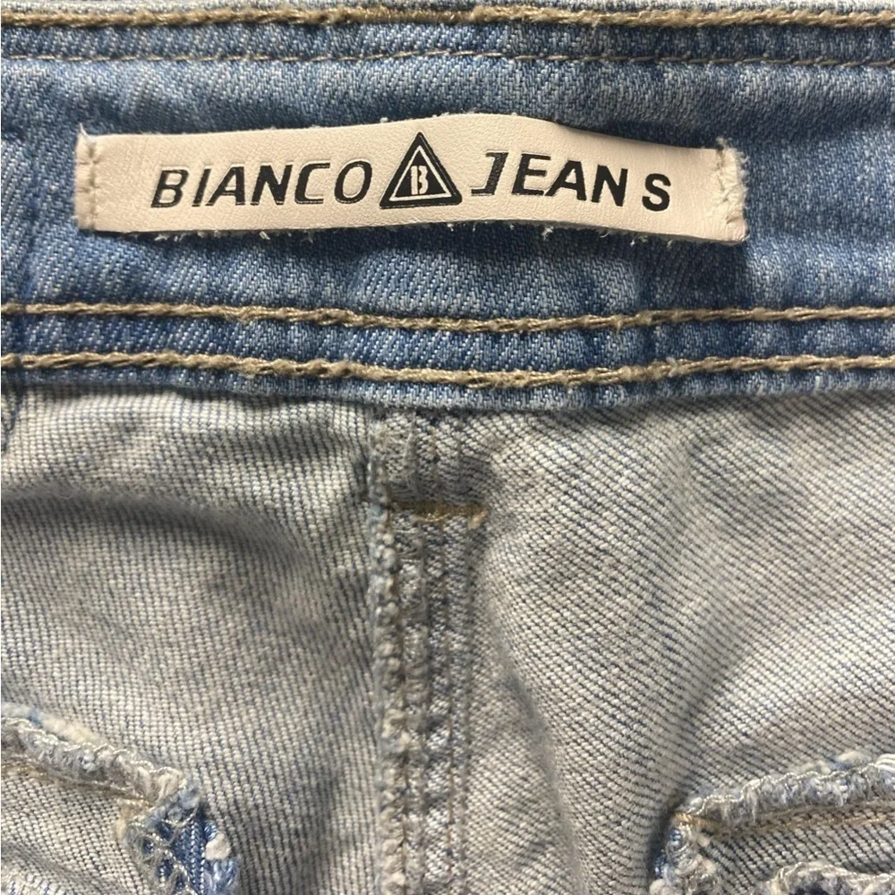 Bianco Shorts, Size 27, Denim w/Cuffs, 10.5” Long, 3” Inseam Pockets Vintage